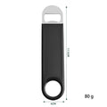 Stainless Steel Bottle Opener with Rubber Coated