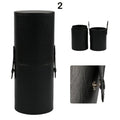 Leather Makeup Organizer With Snap Closure