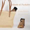 Women's Straw Beach Sun Hat UPF 80+
