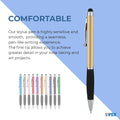 2 In1 Metal Twist Action Stylus Ballpoint Pen
