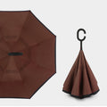 Inversion Auto Open Umbrella w/ C-Shape Handle