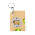 Wooden keychain/ Bamboo Wooden Spirit Level W/ Bottle Opener
