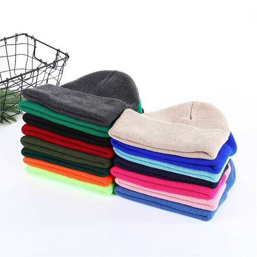 100% Acrylic Cuffed Knitted Beanie