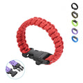 Survival Braided Paracord Bracelet With Whistle