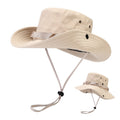 Sun Hat Wide Brim Boonie Hat with Drawstring