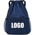 Wide Shoulder Strap String Bag With Mesh Pockets