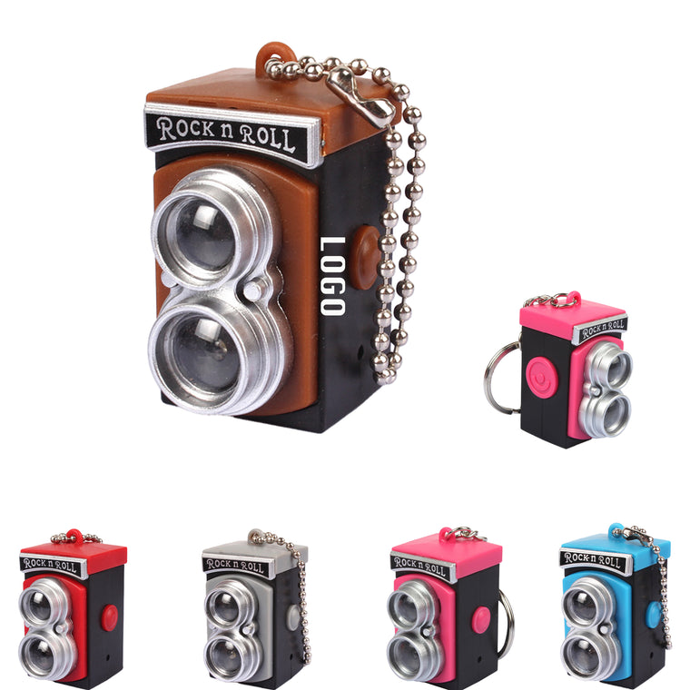 Retro Camera Pendant Led Luminous Keychain