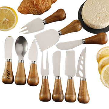Cheese Spreader/W Wooden Handle Standing Butter Knife