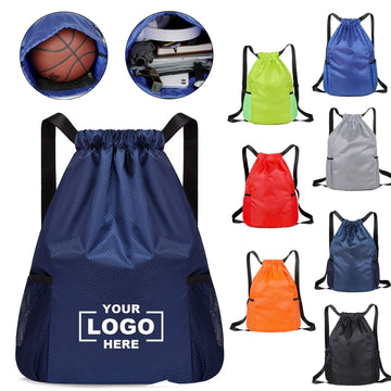 Large Drawstring Shoulder Sports Basketball Bag
