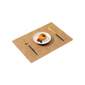 Double-Sided Fabric-Textured Leather Placemat