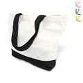Two-Tone Reusable Cotton Canvas Tote Bag