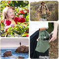 Canvas Leather Foldable Bag for Hiking & Camping