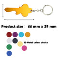 Key Shape Metal Beer Bottle Opener Keychain