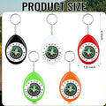 Oval Shape Compass Swivel Keychain