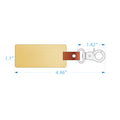 Wood Keychain Key Ring W/Pu Leather Strap