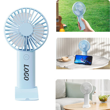 Mini Handheld Fan With Phone Holder