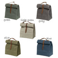 Waterproof Foldable Waxed Canvas Lunch Cooler Insulated Bag