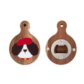 Solid Wood Fridge Magnet Bottle Opener