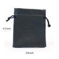 Pu Leather Black Drawstring Pocket
