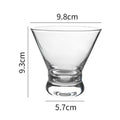 8 Oz Stemless Martini Glass Cocktail Glasses / Decal Firing