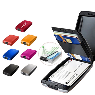 Anti-Theft Aluminum Wallet Clip Credit Card Holder