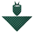 Polyester Checked Pet Bandana - Bib