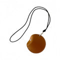 Headphone Organizer Hanging Neck Leather Pouch
