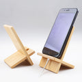 Custom Printed Bamboo Wireless Charger Phone Stand