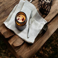Customized Logo Amber Glass Jar Soy Wax Candle Gift