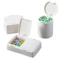 Press-Type Desktop Mini Storage Box Set Of 3 For Office