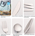 Portable Silverware Set With Case