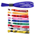 Customized  Polyester Event Wristbands with Locking Bead