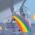Transparent-Heart Shaped Acrylic Ornament