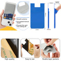 2 Pocket Silicone Adhesive Credit Card Cell Phone Sleeves