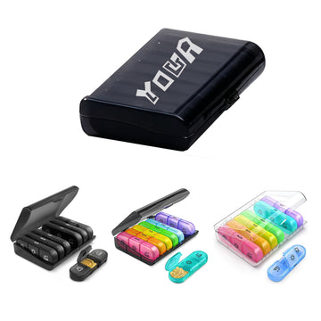 Portable 7×3 Compartment Pill Box