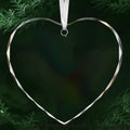 3'' Heart Transparent Crystal Ornaments Widget/Pendant