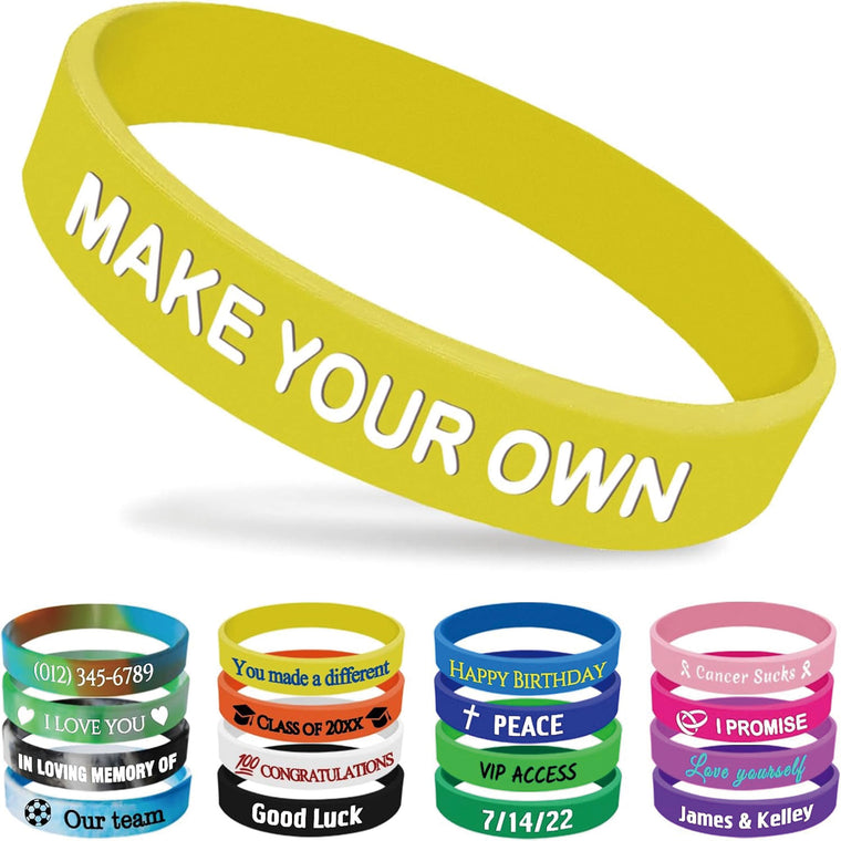 Custom Silicone Wristbands Personalized Logo Bracelets