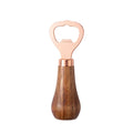Stainless Steel Bottle Opener With Wooden Handle