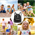 Lightweight Drawstring Gym Sack With Shoe Compartment