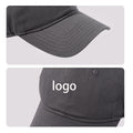 Embroidered Structured Baseball Cap with Adjustable Flap