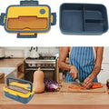 Wheat Straw Lunch Box With Tableware