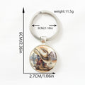 Custom Zinc Alloy & Glass Keychain