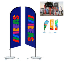 Straight Angle Advertising Flag