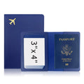Gold Plated Leather Passport Holder