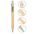 Bamboo Pen Wooden Retractable Ballpoint Pen with Stylus