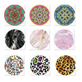 Ceramic Absorbent Car Cup Coasters with with Cork Base