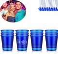 Colorful Shot Glasses On Beaded Necklaces For Parties 2 Oz