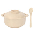 3-Piece Wheat Straw Soup Bowl And Utensil Set