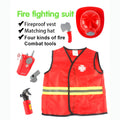 Kids Fireman Role Play Costume Set For Fireman-Themed Party
