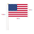 Full-Color Hand Held Polyester Stick Flags MOQ 100PCS